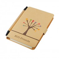 Eco notepad A6 Tree with ballpen