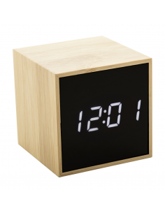Boolarm bambusowy zegar z alarmem