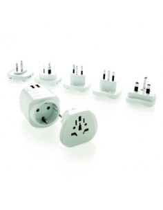 Travel adapter kit with USB...