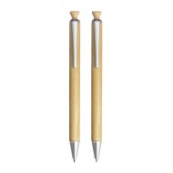 Drewniany zestaw długopis i ołówek Wooden