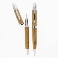 Bambusowy zestaw długopisów Natura