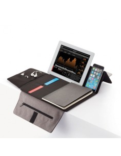 Conference organizer with notebook, tablet stand 9-10"...
