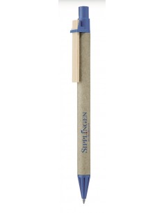 Retractable ballpoint pen in recycled, non-bleached...